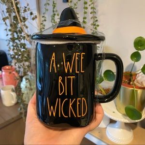 Rae Dunn Halloween mug. NEW. A WEE BIT WICKED. WITCH HAT TOPPER. NO FLAWS.